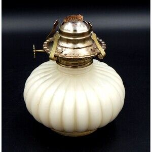 Lamplight Farms Hurricane Oil Lamp Cream Melon Base Kerosene